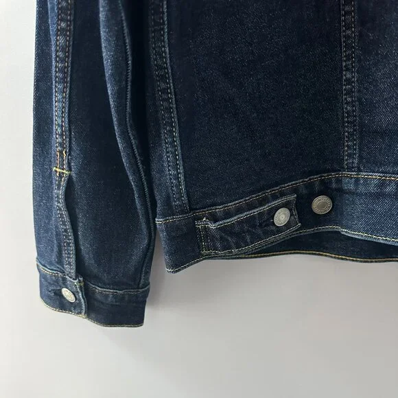 Levis Dark Wash Large Blue Denim Jacket  NWT - Picture 8 of 16